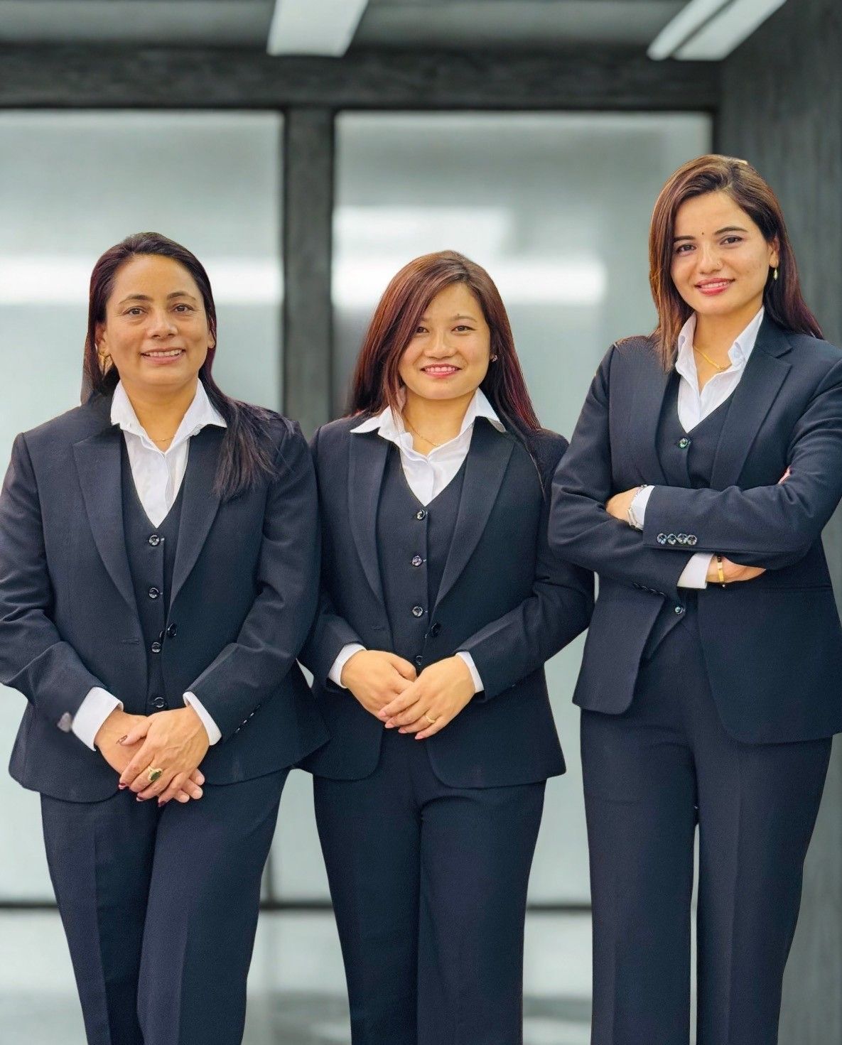 Founders of Green Forest Treks and Tours — women leaders from Pokhara